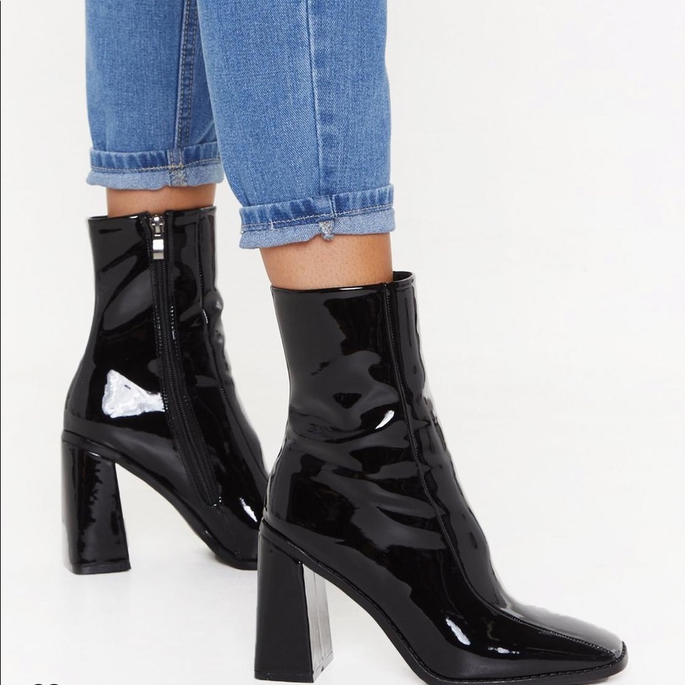 Flared Heel Bootie
